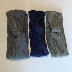 Three Aerie Twist Front Knot Headbands